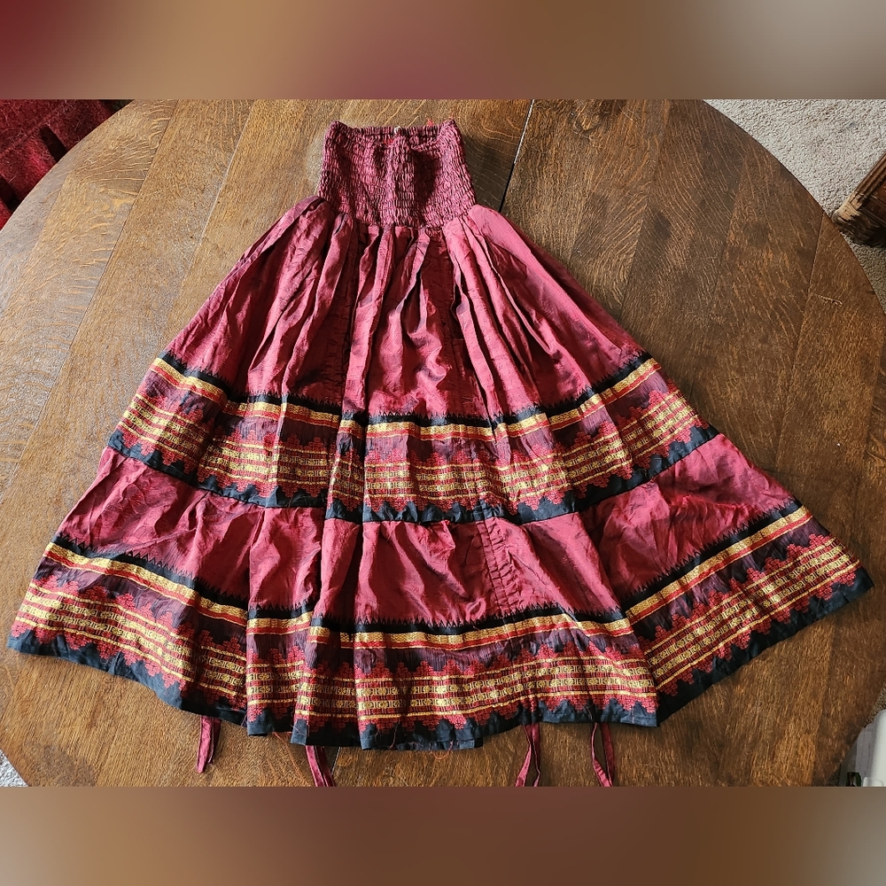 Earthbound India Skirt Lavish Material One Size